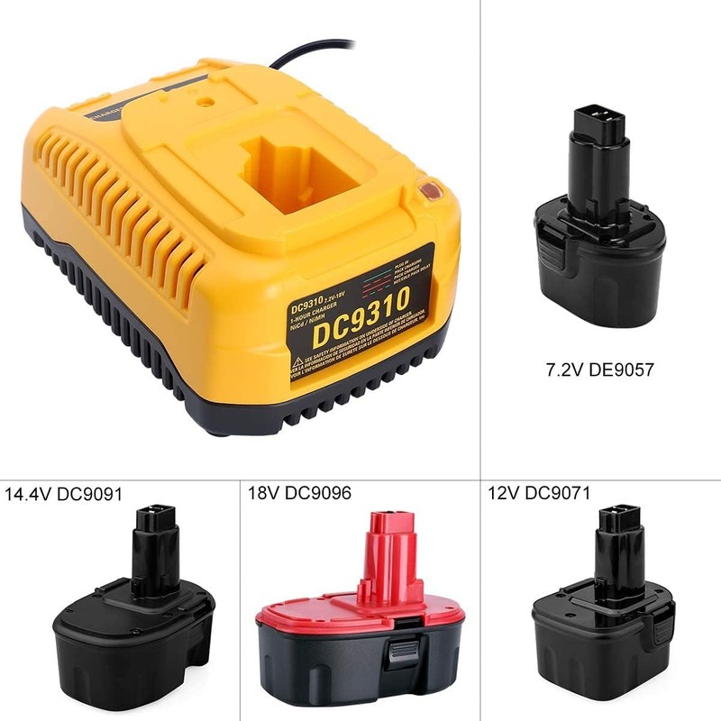 LALAFO DC9310 Replace Dewalt 18v BatteryCharger Compatible with DW9116,DW9226, DW9118,