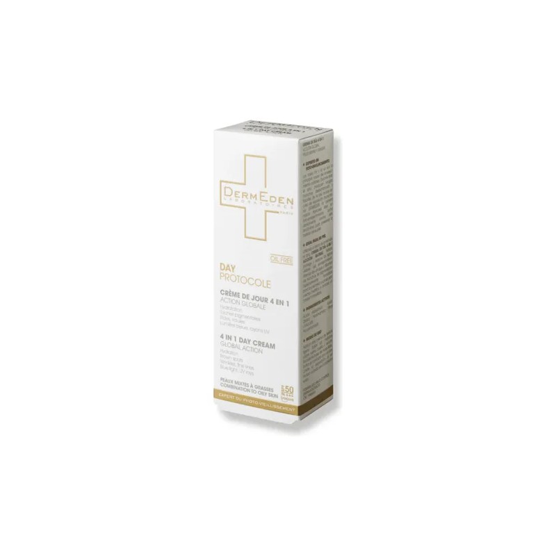 Dermeden Crema Facial Da 4 en 1 SPF50 Antiedad Hidratante