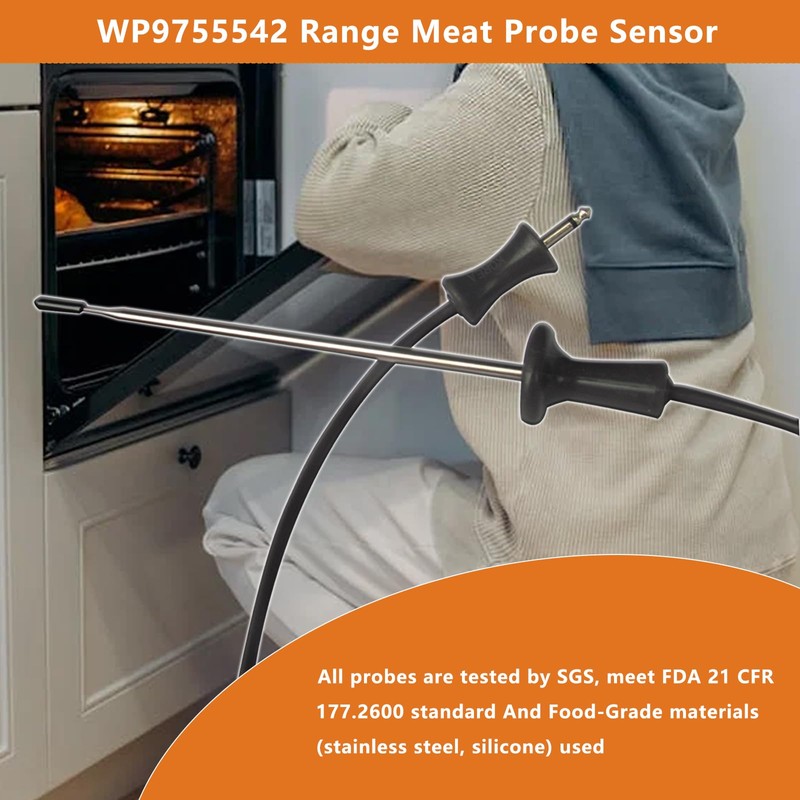 WP9755542 Meat Probe for kitchenaid Oven Temperature Probe Sensor 9755542