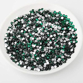 Beadsland Gemas redondas de cristal para decoración de uñas y arreglos artesanales (0.05 a 0.34 pulgadas)