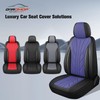 CAROMOP Breathable Cloth Fabric Car Seat Covers 2 Front Seats,Faux