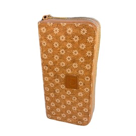 Eco Friendly Multifunctional Cork Purse for Women Large Capacity with 2 Zipper Closures with Different Compartments Vintage Quality Fashion Cork Brown, Cork brown, Vintage