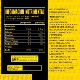 34 Zero Suplemento Polvo Creatina 1kg Natural                                                                                                         
