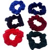 Topkids Accessories 6pc Scrunchies for Girls and Women, Hair bobbles