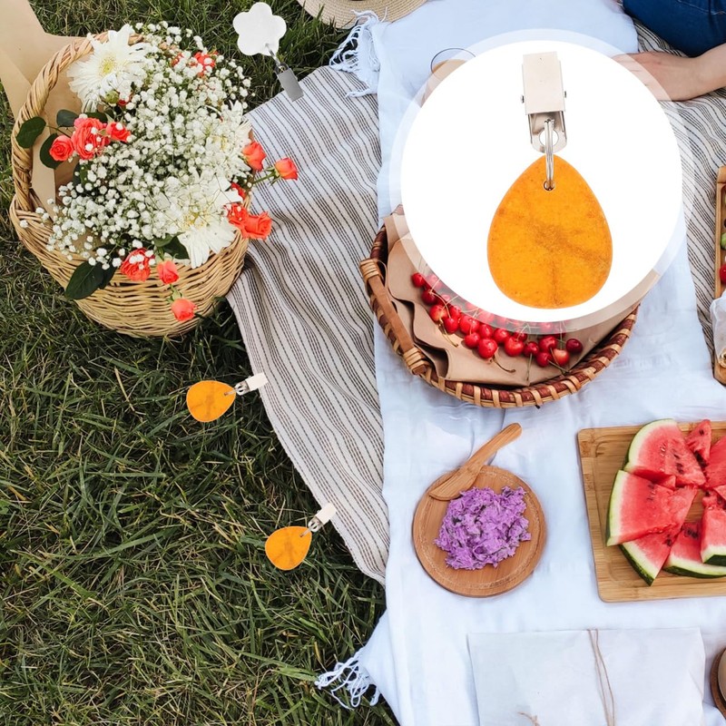 4pcs Windproof Tablecloth Weights Decorative Clips for Picnic Tablecloths Outdoor