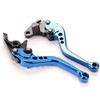 TDR Blue Motorcycle CNC Clutch & Brake Adjustable Short Levers