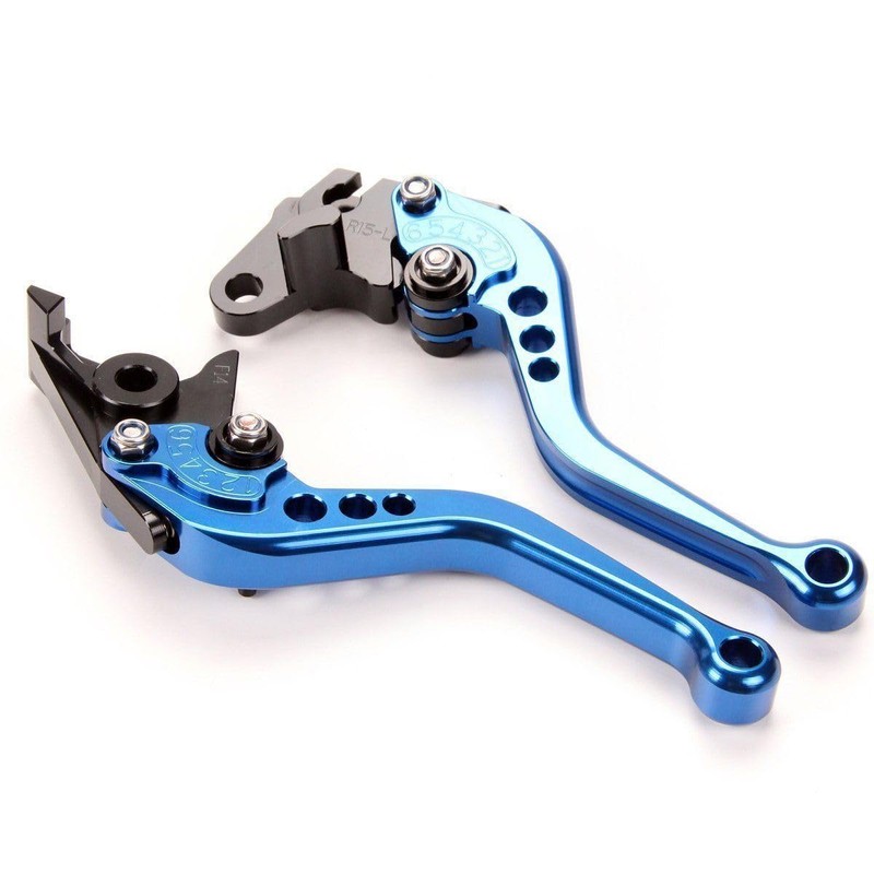 TDR Blue Motorcycle CNC Clutch & Brake Adjustable Short Levers