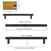 Amerdeco 10 Pack Matte Black Cabinet Pulls 6.3 Inch(160mm) Hole
