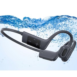 Bone Conduction Headphones Swimming Headphones, IP68 Waterproof Wireless Headset Bluetooth v5.3, Built-in 32G with MP3 Player, Open Ear Sports Earphones for Swimming, Sports, Running