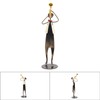 Trumpet Player Figurine Modern Abstract Handcrafted Metal Musician Sculpture for