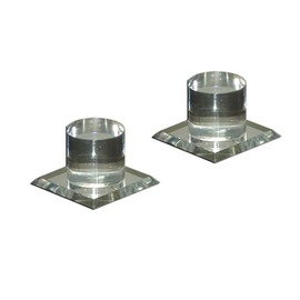 Mirart Pull Handle, Self Stick Round Acrylic Mirror Finger Knob (2 Pack)