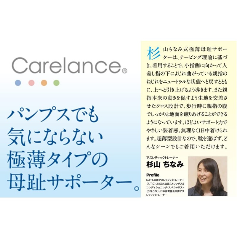 杉山ちなみ式 極薄母趾サポーター (右足用)