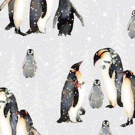 Glick Four Sheets Christmas Tissue Paper, Christmas Penguins Tissue Paper, Tissue Paper for Christmas Presents (Four Sheets)
