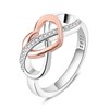 NARMO 925 Rings for Women Sterling Silver Twisted Infinity Heart