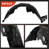 A-Premium Pair Front Inner Fenders Liner Splash Shield Set with
