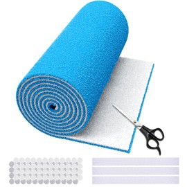 WAWINY Air Vent Filters, 16" x 120" Cut-to-Size MERV 8 Filter Material, Triple Layer HVAC Furnace Vent Filters for Home, Floor, Ceiling, Grilles - Includes 48PCS Adhesive Hook Tape.