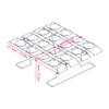 Ice Cream Cone Holder Stand, 16 Holes Stainless Steel Cupcake