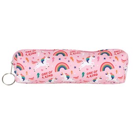 Something Different One Of A Kind Rainbow Pencil Case - pink - One size