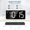 Ankilo Digitaler Wecker, Schlafzimmer Wecker, Große LED-Anzeige Nachttisch Wecker, Plug-in