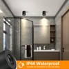 Gleonlux Ceiling Spotlight, Surface-Mounted Spotlight, IP44 Black, GU10 Surface-Mounted Spotlights,