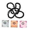 TOVINANNA 5pcs Thick Elastic Hair Ties with Heart Design for