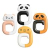 4 Pcs Cartoon Animal Desktop Hooks,Cartoon Foldable Handbag Hanger,Purse Hook