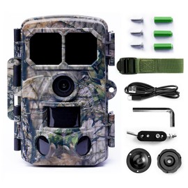 CAMOGLIDE Trail Camera - 48MP HD Game Cameras with Low Glow Night Vision, 120°Wide Lens, IP65 Waterproof with Blazing-Fast 0.2s Trigger Motion. Hunting Camera for Monitoring, Hunting, and Survillence