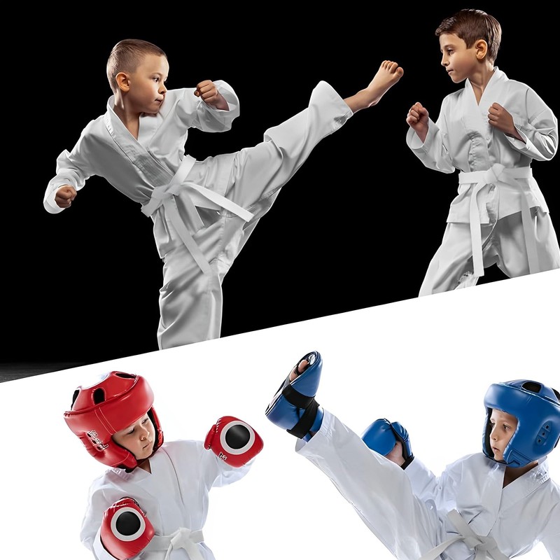 Karate Belt 220cm White, Taekwondo Belt Judo Belt, Cotton Striped