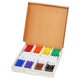 Prang Classic Art Markers, Classroom Pack, Washable, Bullet Tip, Assorted Colors, 96 Count