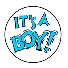 Unbranded 48 Its A Boy #2!!!  ENVELOPE SEALS LABELS STICKERS 1.2" ROUND