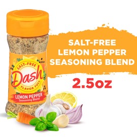 Dash Salt-Free Seasoning Blend, Lemon Pepper, 2.5 Ounce (Pack of 8)