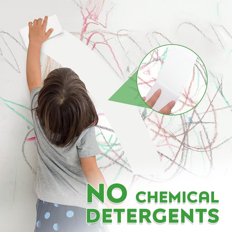 Magic Melamine Sponge Eraser, 6 Pack 2X Density Magic Cleaning