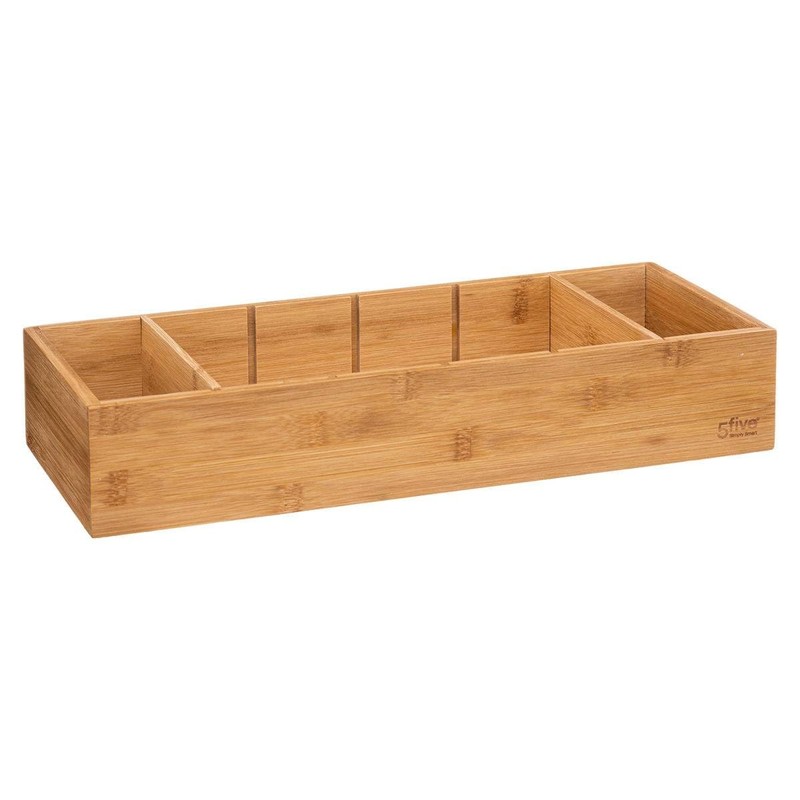 5five - Modular Organiser with 3 Compartments "Tidy Smart Bamboo"