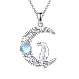 JERWLI Possum Necklace 925 Sterling Silver Possum Pendant Jewelry Gifts for Women Possum Lovers