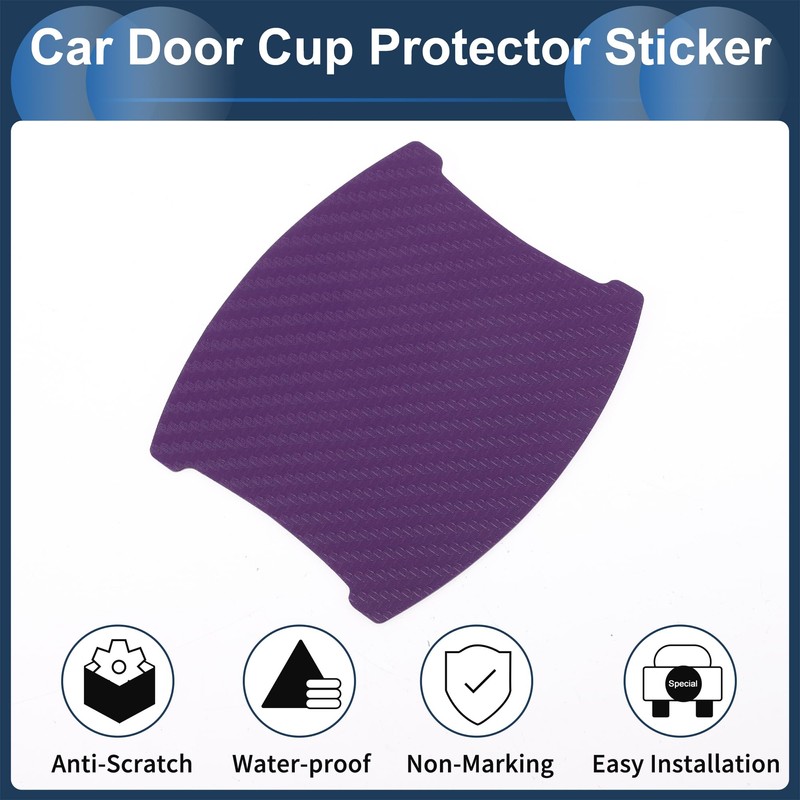 INFINAUTO 3D Car Door Handle Scratch Protector, 90x100mm Car Door