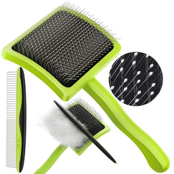 Pecute Slicker Dog Brushes for Grooming, Dog Brush for Cockapoo,