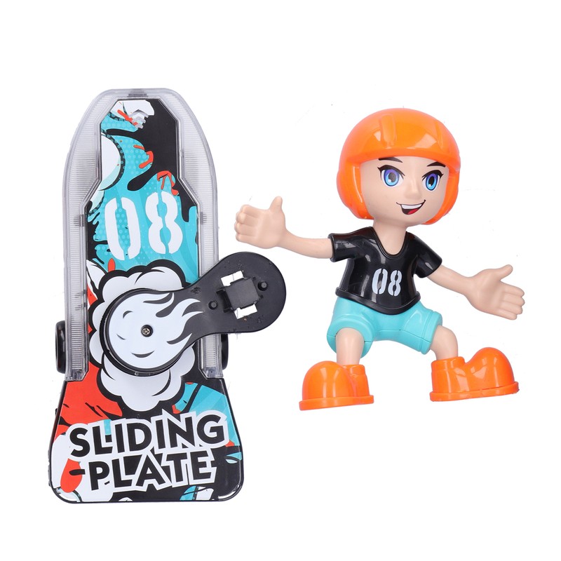 Children Electric Cartoon Scooter Toy Music Light 360° Rotation Stunt