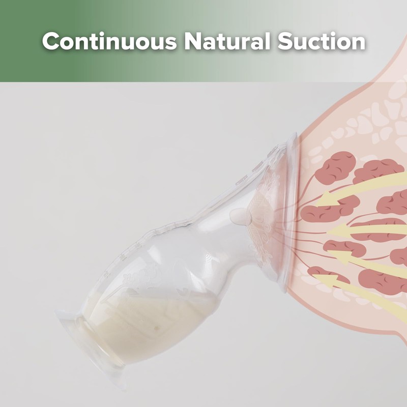 haakaa - Extractor de leche manual y tapa de silicona