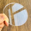 Coaster Template, Clear Acrylic Template, Woodworking Router Template (Round)