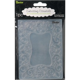 Darice Scroll Frame Embossing Folder, 4.25-Inch by 5.75-Inch