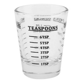 Measuring Cups Glass - Small Glass Measuring Cup Oz/Ml/Teaspoon/Tablespoon 4 Scales 1ounce 30ml Kitchen Tool