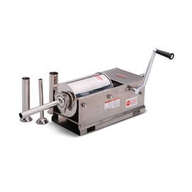 Hakka Sausage Stuffer 2 Speed Stainless Steel Vertical Sausage Maker (7Lb/3L(Horizontal))