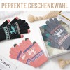 Xialvyu 3 Pairs of Elk Print Winter Touchscreen Gloves, Christmas
