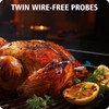 BFOUR Wireless Meat Thermometer with 2 Probes, 328FT Bluetooth Grill