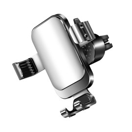 GRIRIW Metal Gravity Bracket for Car Phone Mount Auto Holder Dashboard Rack Aluminum Stable and Easy to Use