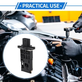 VekAuto Mass Air Flow Sensor Meter Compatible for Jeep Cherokee 2014-2017 L4 2.4L Petrol SOHC,Durable Plastic Metal Black