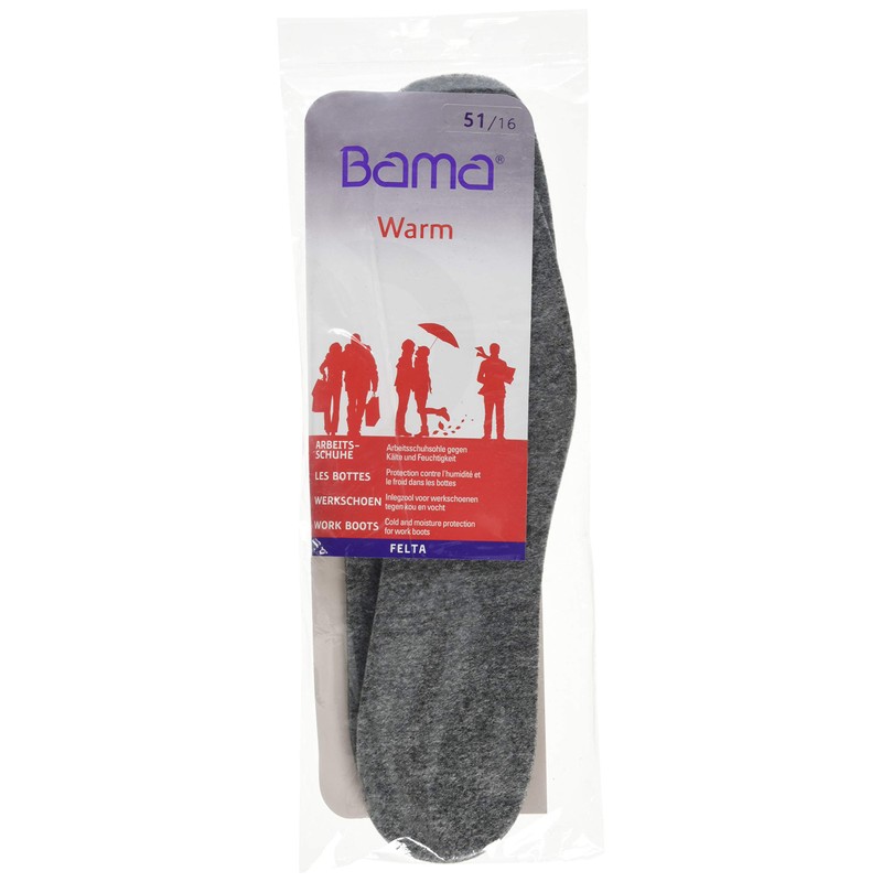 Bama 201300-999-36" Felta Insole, Grey, Size 36