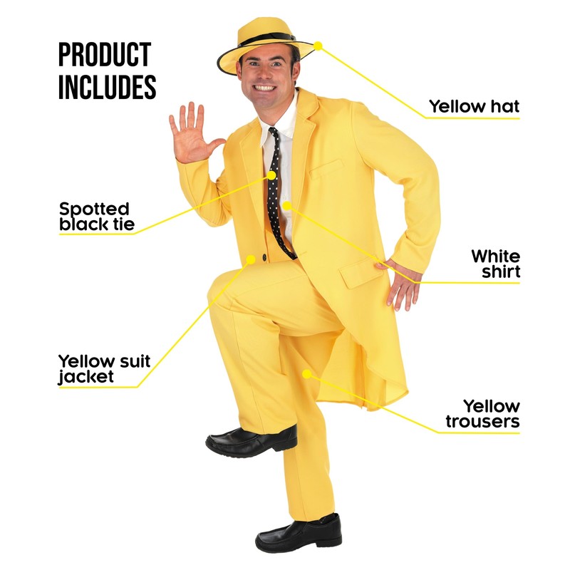 Adult Mens Yellow Suit Size M
