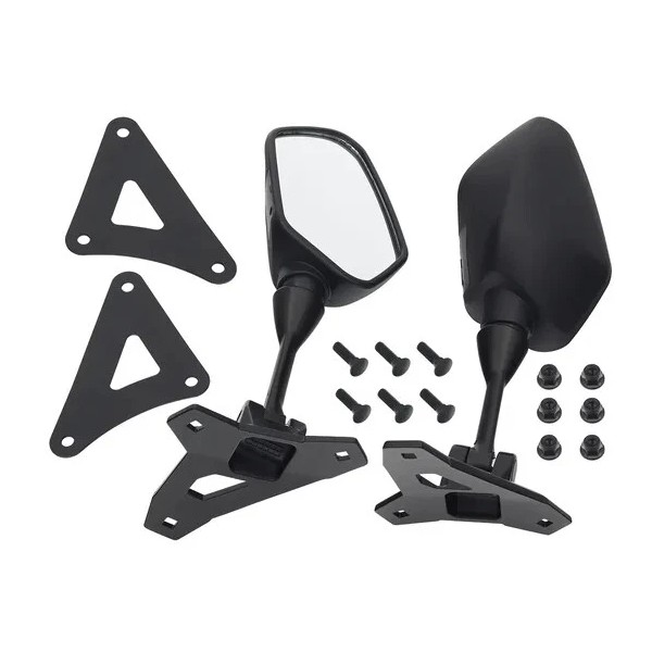 Sport Parts SP1 Black Side View Mirror Pair for Polaris