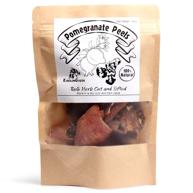 EidolonGreen [China Medicinal Herb] Pomegranate Peels/Shiliupi/石榴皮/석류 피 Dried Bulk Herbs